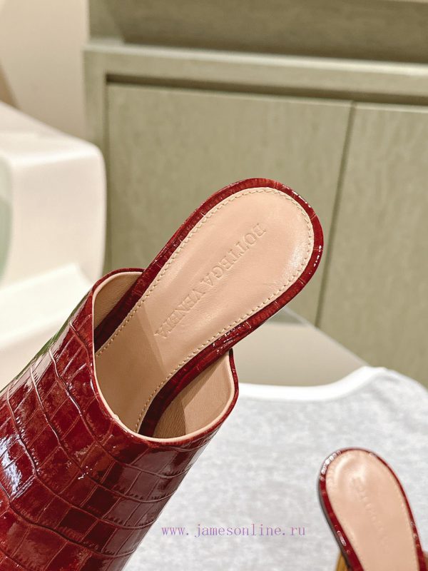 | ²⁰²4 ??  ?? BV Knot series metal heel slippers with high heels~Original version and 8.5 1:624zf8i2 - Image 6