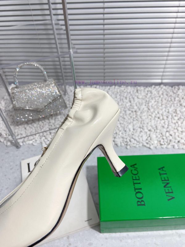 Bottega Veneta 24 new BV small square chain high heels single shoe◾ Shoe upper made of cowhigo2jazmy - Image 8