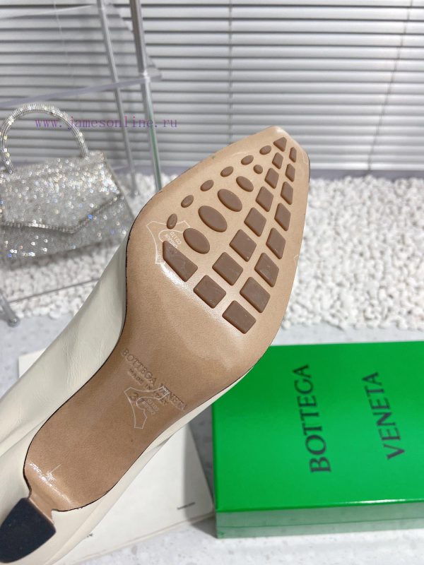Bottega Veneta 24 new BV small square chain high heels single shoe◾ Shoe upper made of cowhigo2jazmy - Image 10