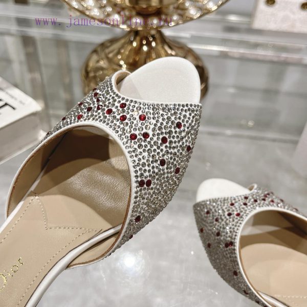 Top tierDior 2024 Spring/Summer New Fish Mouth Slippers Round Headed Mary Jane Heels Top in s4iaq64i - Image 9