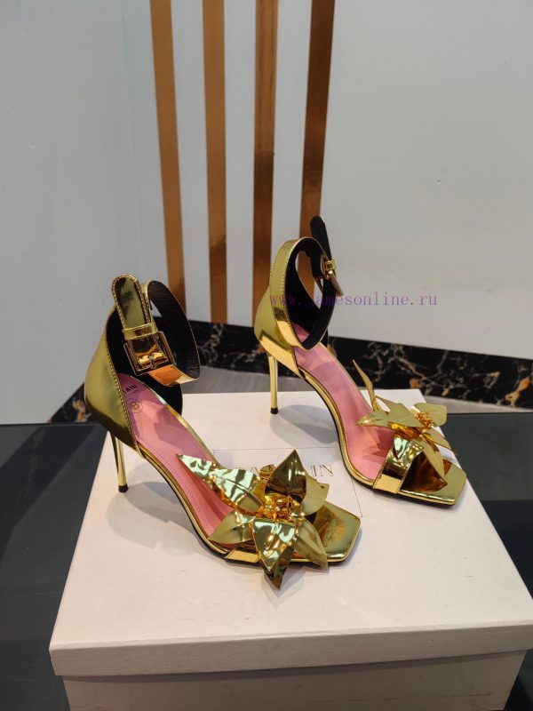 Out, Balmain 2024 Spring/Summer Fashion Show Center Control High Heel SandalsBrand Balmain ?fpqzl0ai - Image 3