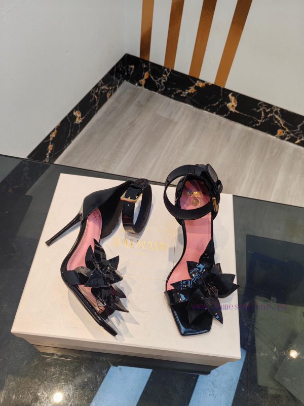 Out, Balmain 2024 Spring/Summer Fashion Show Center Control High Heel SandalsBrand Balmain ?ltrdwh4f - Image 8