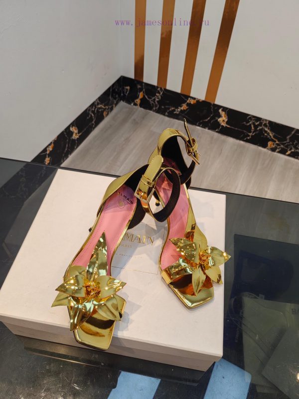 Out, Balmain 2024 Spring/Summer Fashion Show Center Control High Heel SandalsBrand Balmain ?fpqzl0ai - Image 9