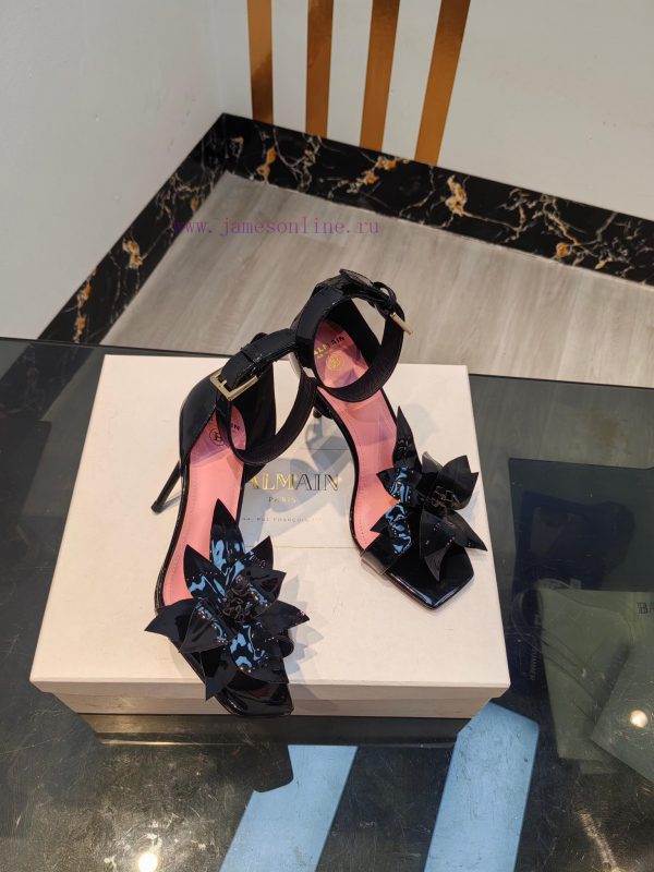 Out, Balmain 2024 Spring/Summer Fashion Show Center Control High Heel SandalsBrand Balmain ?ltrdwh4f - Image 9