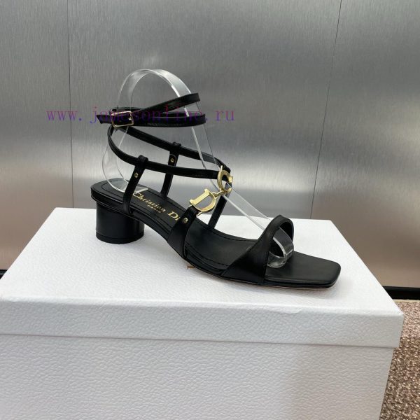 Dior DIOR 2024 Spring/Summer New High End Collection C'est Thick Heel Square Head Women's Shlmev5kz4 - Image 6