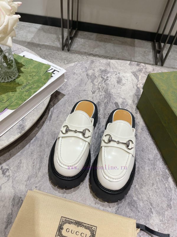 .gucc …i fw24 new arrival～G Home Classic Thick Bottom Height Increasing Lefu Slippers New Prlu6stezl