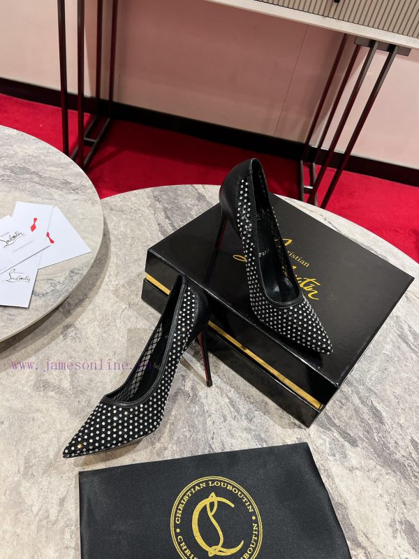 ∙ Mesh full of diamonds ∙ ꫛꫀ w ︎ ️Maison Christian Louboutin is made of white mesh, with an xbw4ieh5 - Image 3