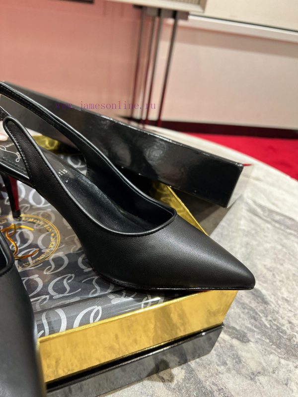 ∙ CL deduction with empty space ∙ ꫛꫀ w ︎ ️This high-heeled shoe is made of black calf leathe9lzqz0y9 - Image 10