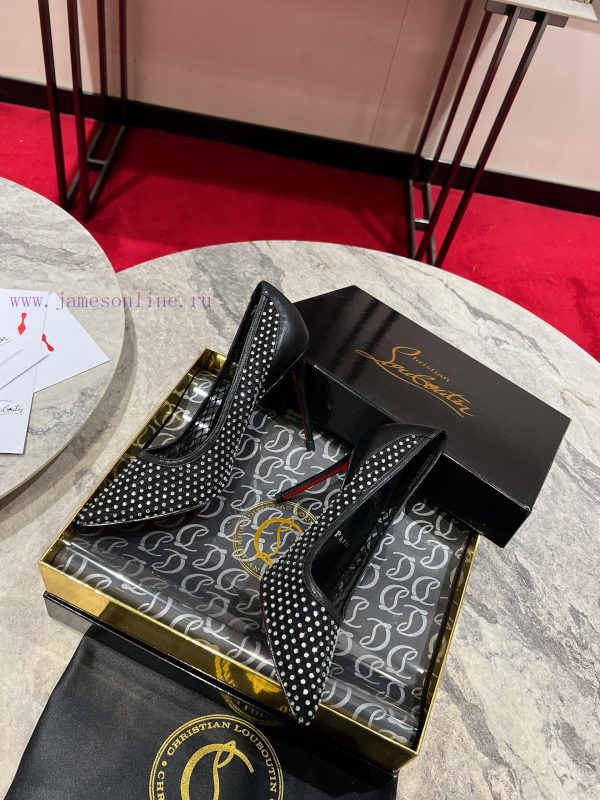 ∙ Mesh full of diamonds ∙ ꫛꫀ w ︎ ️Maison Christian Louboutin is made of white mesh, with an xbw4ieh5 - Image 6