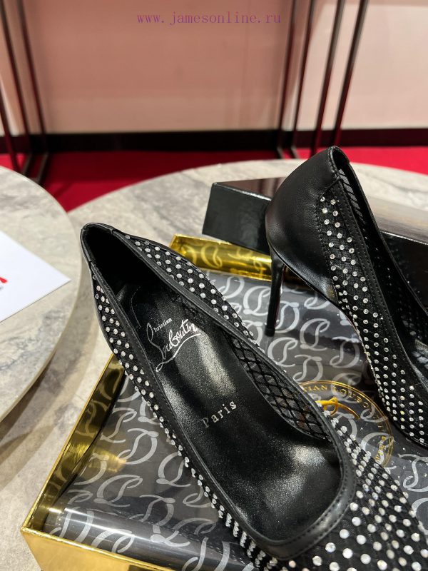 ∙ Mesh full of diamonds ∙ ꫛꫀ w ︎ ️Maison Christian Louboutin is made of white mesh, with an xbw4ieh5 - Image 7