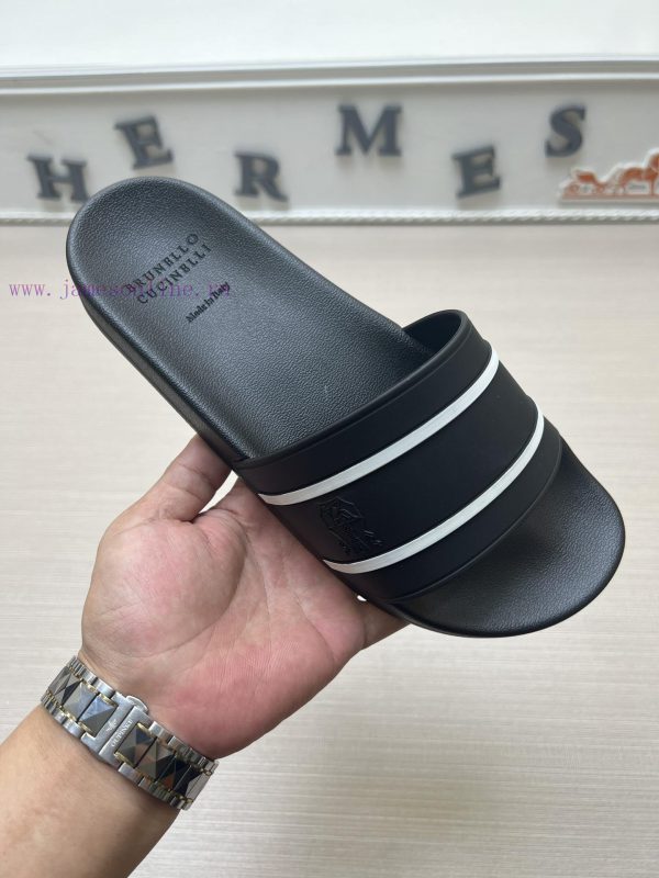 BC New Product Update Brunello Cucinelli Men's Casual Men's Cool Slippers Original 11 Remaketa19q5dj