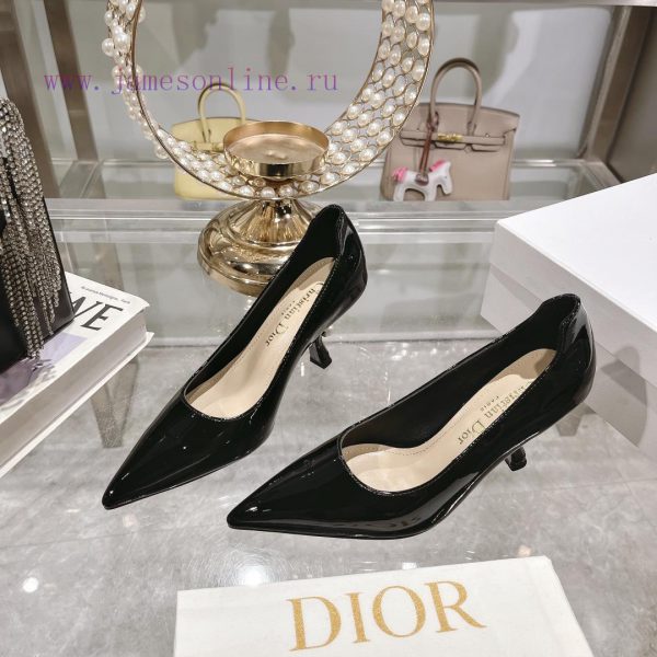 //Dior pointed high-heeled single shoesDior 2024 Summer New Marie Jean Exquisite High Heels lybx3l8z - Image 4