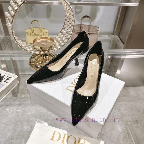 //Dior pointed high-heeled single shoesDior 2024 Summer New Marie Jean Exquisite High Heels lybx3l8z - Image 7
