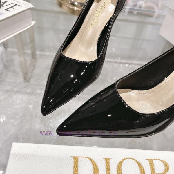 //Dior pointed high-heeled single shoesDior 2024 Summer New Marie Jean Exquisite High Heels lybx3l8z - Image 8