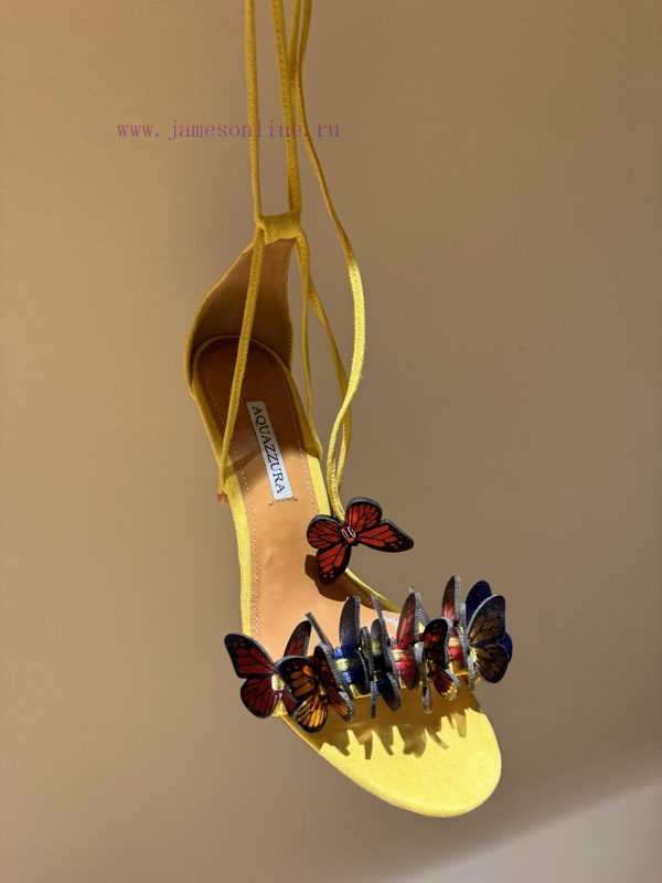 The mostAQUAZURA Big Pineapple Butterfly ? Decorative high heels2024 Spring/Summer Butterflyuvsj5me1 - Image 8