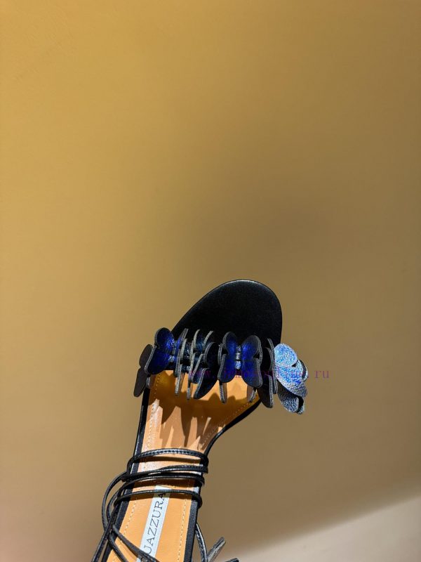 The mostAQUAZURA Big Pineapple Butterfly ? Decorative high heels2024 Spring/Summer Butterflytyz9eqnk - Image 5