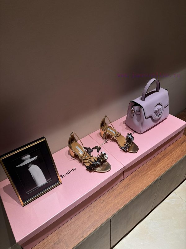 The mostAQUAZURA Big Pineapple Butterfly ? Decorative high heels2024 Spring/Summer Butterfly0ttz9y90