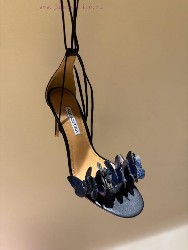 The mostAQUAZURA Big Pineapple Butterfly ? Decorative high heels2024 Spring/Summer Butterflytyz9eqnk - Image 8