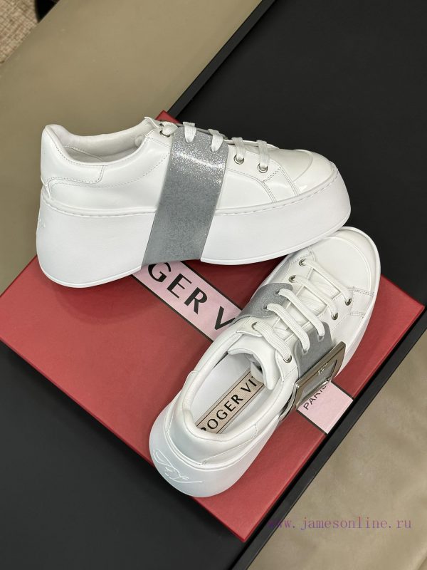 roger vivier ss24 new arrival-～The latest Viv's Skate diamond buckle thick soled casual shoekxqw3xn7 - Image 4