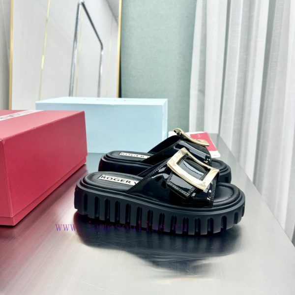 ????????? * 2024 Spring/Summer New RV Women's Shoes Viv 'Go Stick Metal Buckle Leather Mulle810pci5z