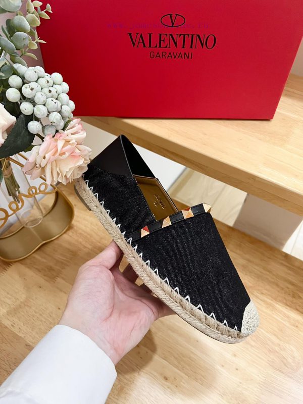Women's and Men's 290Valentino Garavani/Valentino canvas new fisherman's shoes-Rivet decoratgl6x8oy9 - Image 7