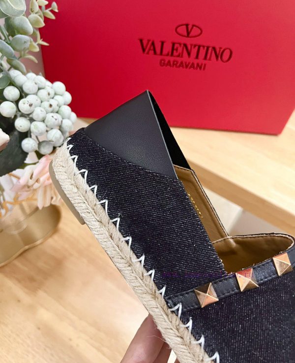 Women's and Men's 290Valentino Garavani/Valentino canvas new fisherman's shoes-Rivet decoratgl6x8oy9 - Image 9
