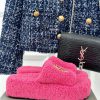 Balenciaga | Balenciaga 24S New Product Letter Embroidered Thai Thick Bottom Di Hairy Slippel7356hys