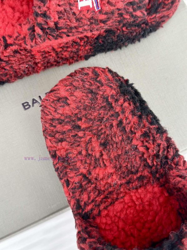 Balenciaga | Balenciaga 24S New Product Letter Embroidered Thai Thick Bottom Di Hairy Slippejwl9cnwv - Image 9