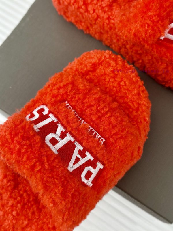 Balenciaga | Balenciaga 24S New Product Letter Embroidered Thai Thick Bottom Di Hairy Slippel0c5wql0 - Image 8