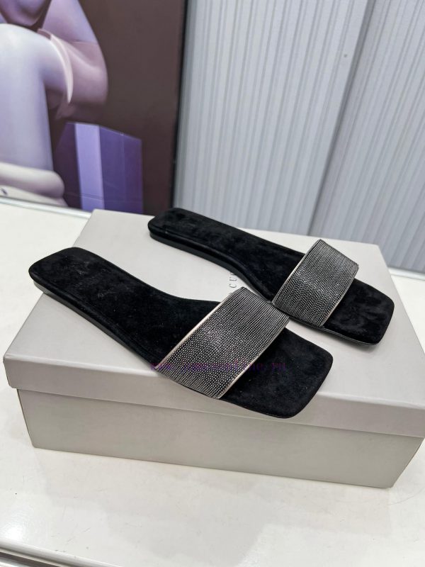 Brunello Cucinelli B C sandals are now available in new stylesImported cashmere fabric with nerptx2z - Image 5