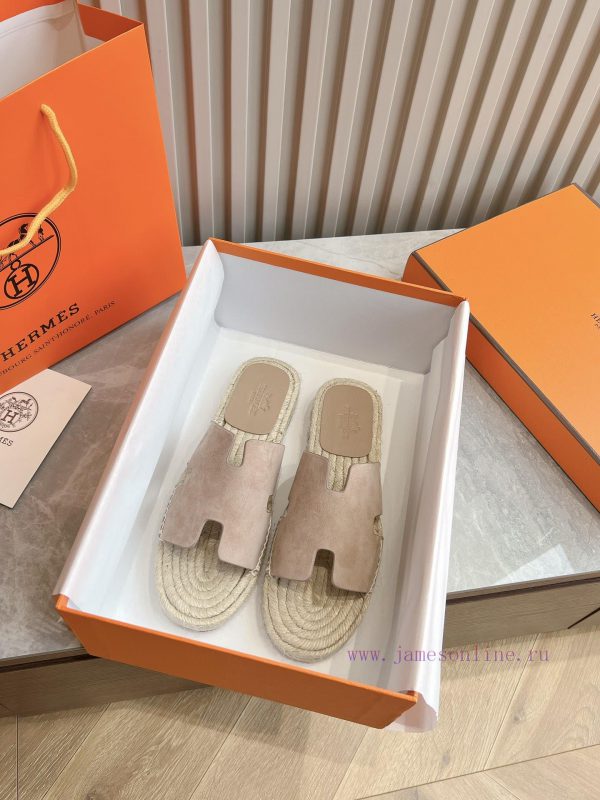 Top tierAima H Home 2024 Antigua Grass Weaving Slippers - Made of genuine leather with a larkh37oipd