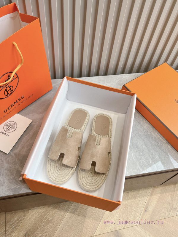 Top tierAima H Home 2024 Antigua Grass Weaving Slippers - Made of genuine leather with a larx5z91bt2