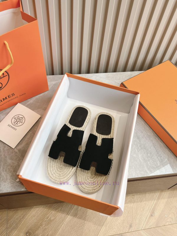Top tierAima H Home 2024 Antigua Grass Weaving Slippers - Made of genuine leather with a larks32alok