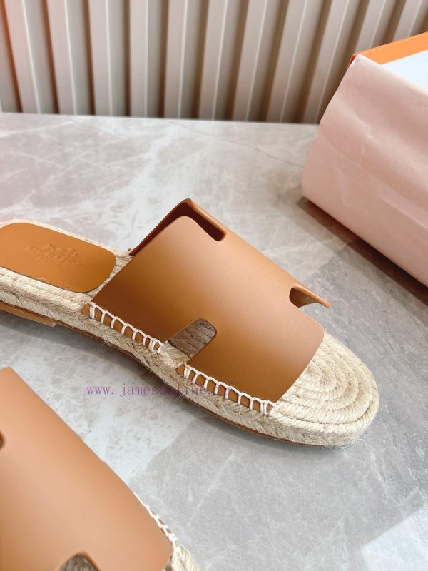 Top tierAima H Home 2024 Antigua Grass Weaving Slippers - Made of genuine leather with a larhob2hvsb - Image 9