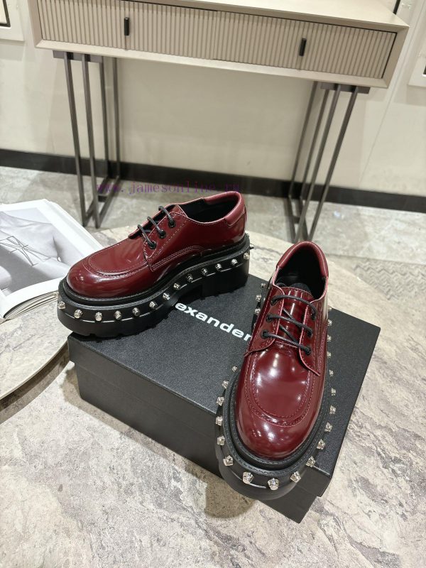 Alexander Wang's thick soled loafers, studded loafers, lace up Martin boots, and short boots4k290buu - Image 8