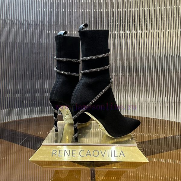 R ᴇɴᴇ C ᴀᴏᴠ ɪʟʟᴀ | 2024 snake shaped autumn and winter bestseller CLEO sock boots high heelsljevez2q - Image 4
