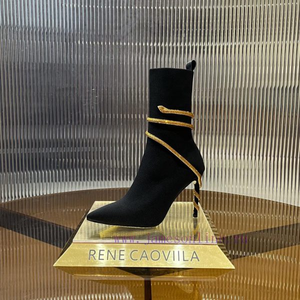 R ᴇɴᴇ C ᴀᴏᴠ ɪʟʟᴀ | 2024 snake shaped autumn and winter bestseller CLEO sock boots high heels4s1g83sj - Image 5