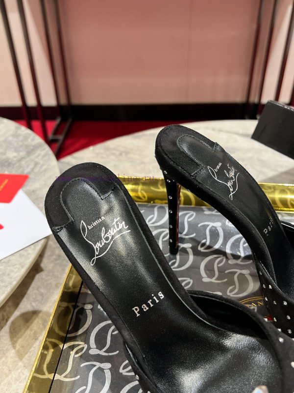 ∙ Loose diamond slippers ∙ ꫛꫀ w ︎ ️The Me Dolly Plum Strass high-heeled mule shoes are the p0tx1m5zv - Image 7
