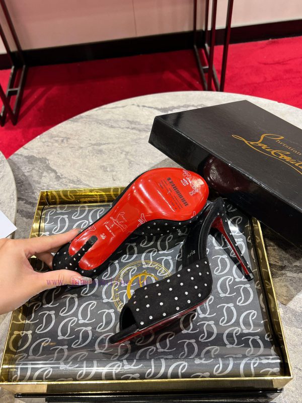∙ Loose diamond slippers ∙ ꫛꫀ w ︎ ️The Me Dolly Plum Strass high-heeled mule shoes are the p0tx1m5zv - Image 9
