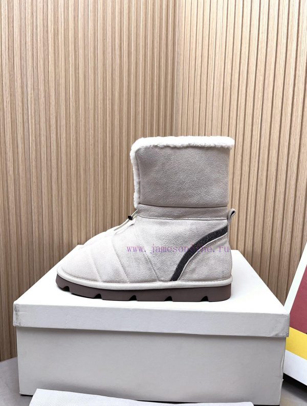Top tierBrunello Cucinelli 24ss Winter New Snow Boots Lamb Bun BootsBC has the authentic Itaxb6vbqm5