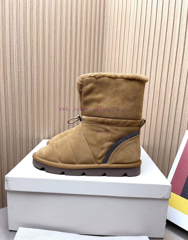 Top tierBrunello Cucinelli 24ss Winter New Snow Boots Lamb Bun BootsBC has an authentic Ital3g9rlf94