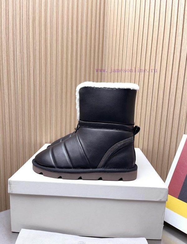Top tierBrunello Cucinelli 24ss Winter New Snow Boots Lamb Bun BootsBC has the authentic Itays43ssbn