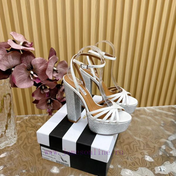 2024 Spring/Summer New AQUAZURA Zp Original Mold New Waterproof Platform High Heel Sandals——j2m1mogd