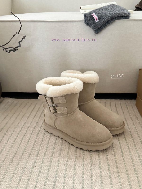 ?*g ₂₀₂₄ .  Curly double breasted snow bootsMilard Girl's Dream Boots~Handmade top layer of rsnqcwsd