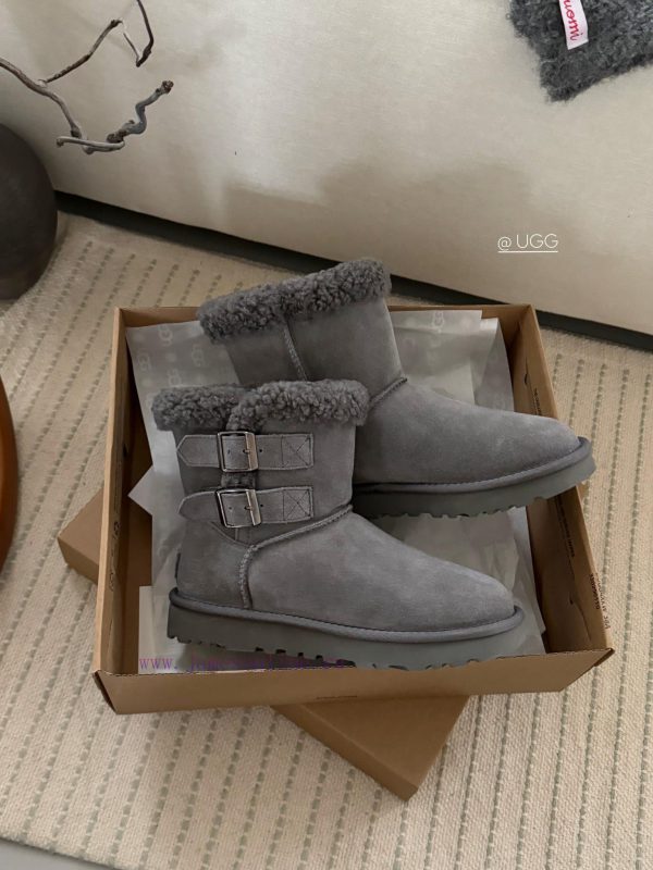 ?*g ₂₀₂₄ .  Curly double breasted snow bootsMilard Girl's Dream Boots~Handmade top layer of a1vdu0z5