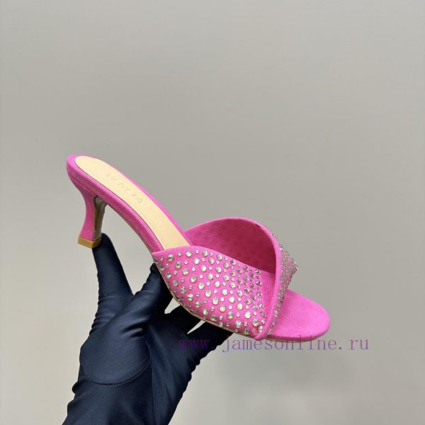 Bottega Venet* The latest and most classic woven high-heeled sandals, ins&Xiaohongshu, are wxfb382lc - Image 8