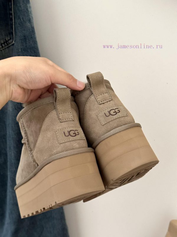 , sizes 35-41, Ugg thick sole 5cm mini snow bootsLongfeng Original Factory A-level Fur Integbiaz5d52 - Image 4