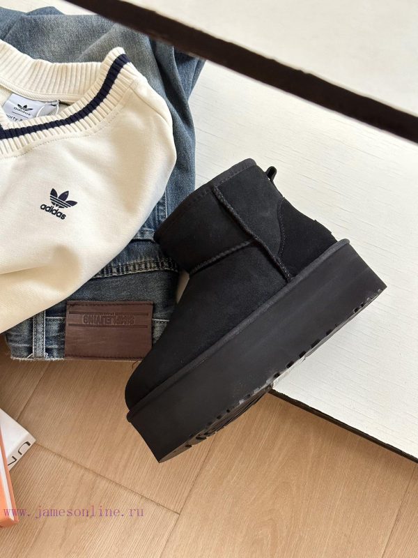, size 35-40Ugg. Autumn and Winter Atmosphere 5cm Thick Bottom Low BarrelThe most popular th0qjer76n - Image 4