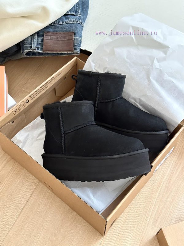 , size 35-40Ugg. Autumn and Winter Atmosphere 5cm Thick Bottom Low BarrelThe most popular th0qjer76n - Image 6