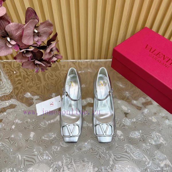 -- New Warren——————2024 Top Quality Valentino Coarse Heel Mary Jane Single Shoes with Exquis28v4jh87 - Image 5
